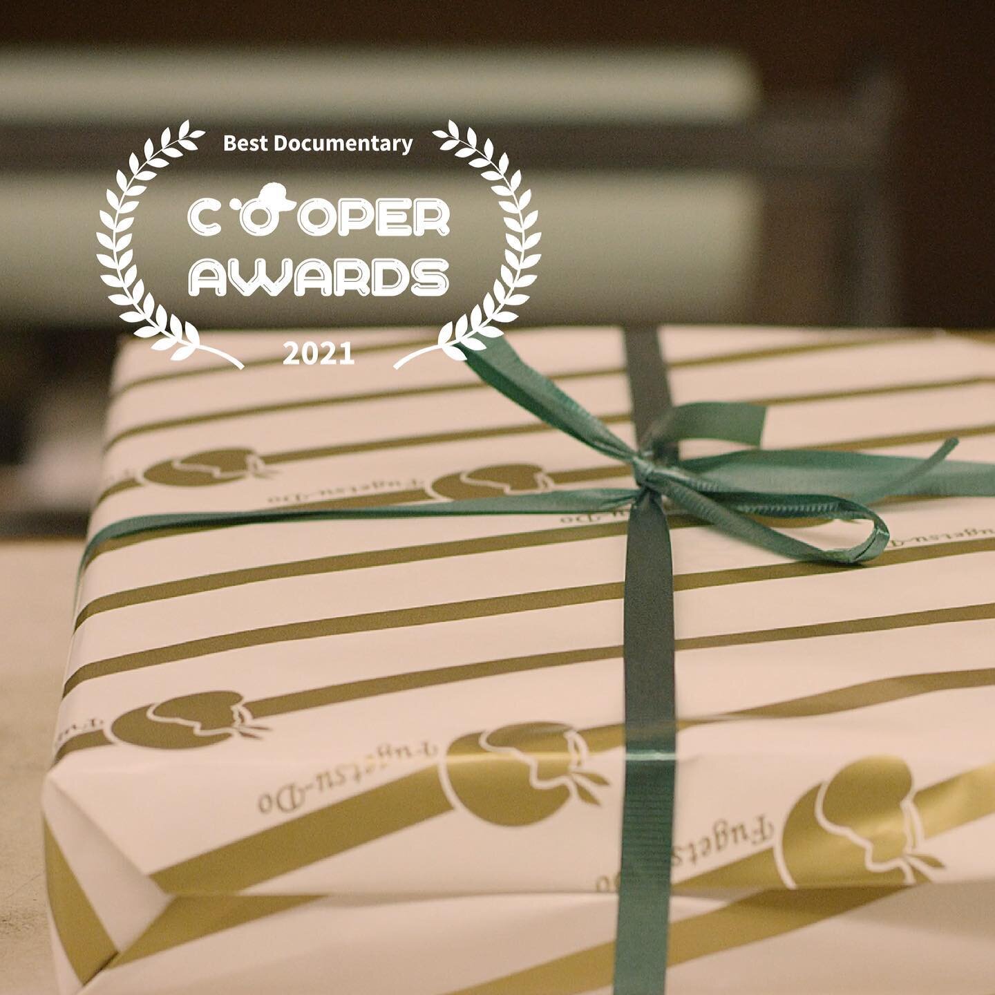 Big thank you to the @cooperawards for awarding Fugetsu-Do #BestShortDocumentary 🍡 It&rsquo;s been such an honour to share the Kito Family&rsquo;s story and wonderful to see the film being received so well around the world. 🥰

#shortdoc #shortfilm 