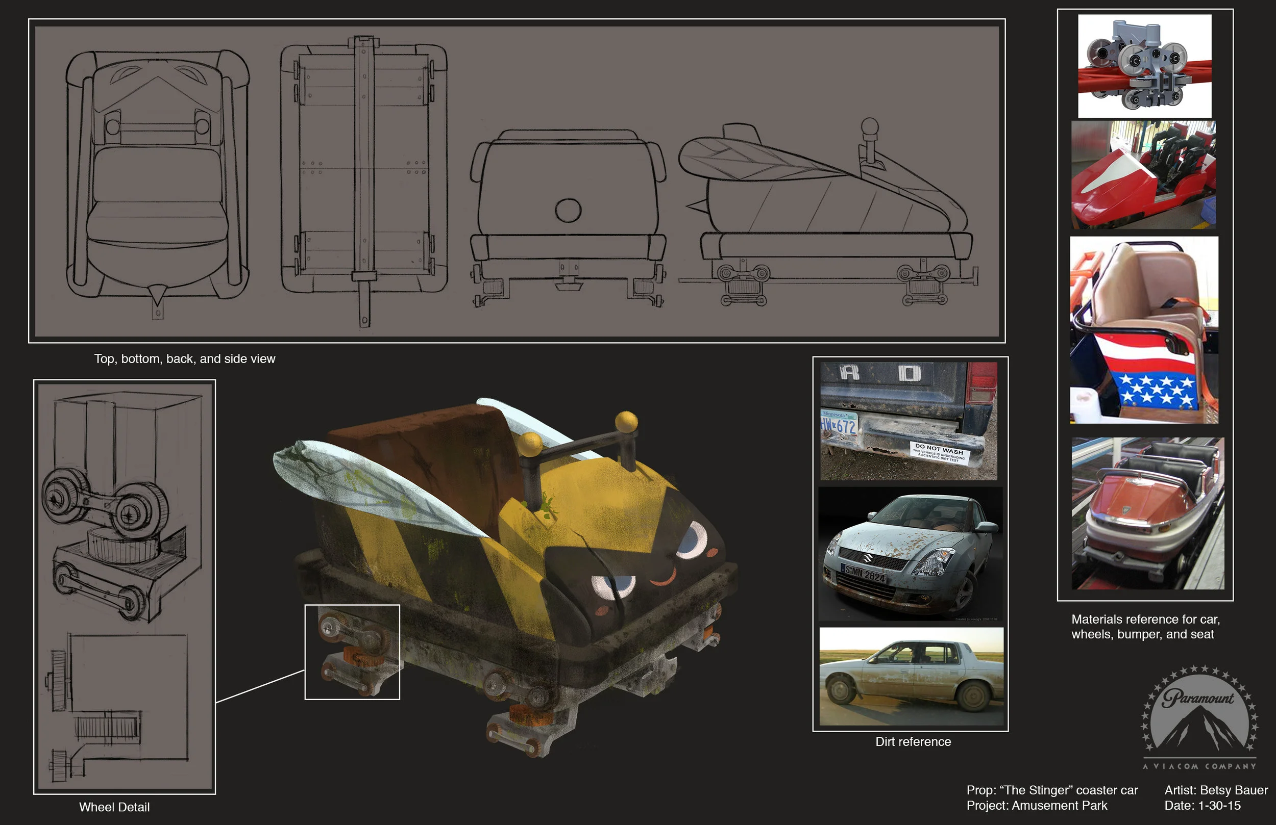 This was the final cart design chosen from the explorations above.