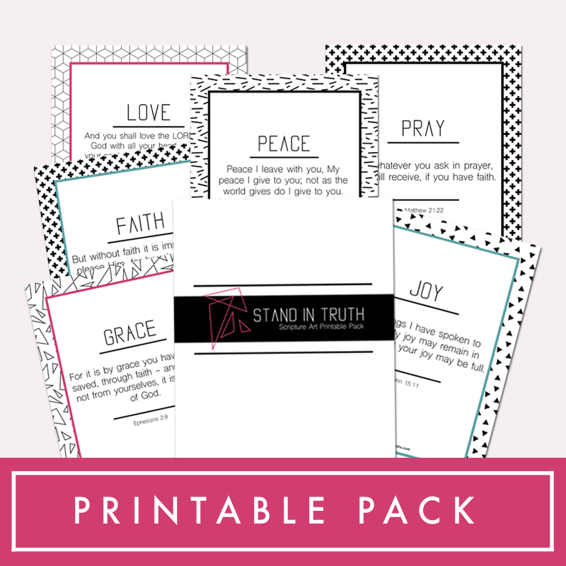 FAITH ART PRINTABLE PACK