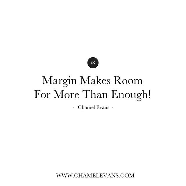 Happy Monday Friends!  Let me ask, are you creating margin in your life?⠀⠀⠀⠀⠀⠀⠀⠀⠀
⠀⠀⠀⠀⠀⠀⠀⠀⠀
Margin is God&rsquo;s way of keeping us from being enslaved by our lives, schedules, people, things, social media, and the list goes on. But margin creates sp