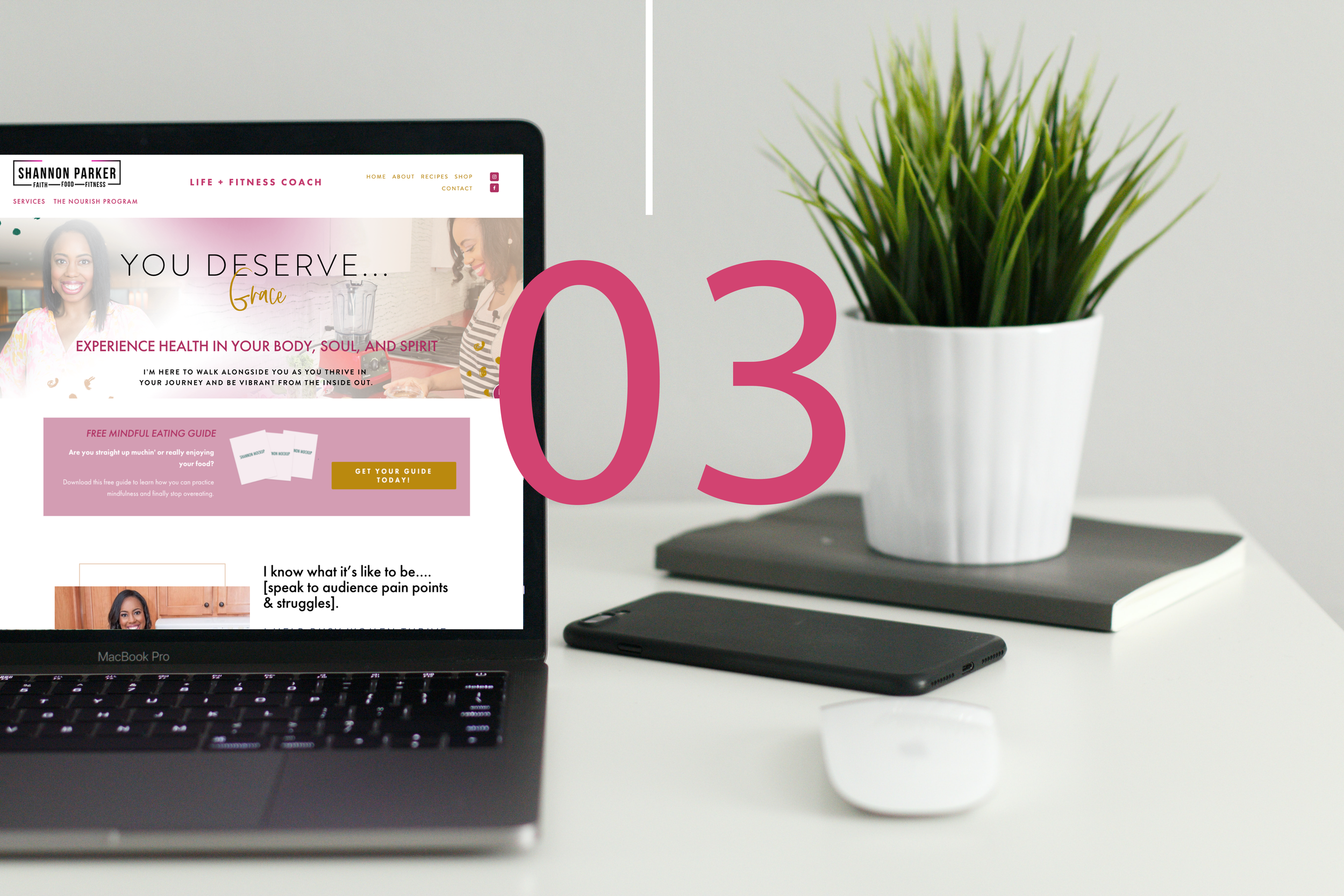 Shannon Parker | Biz + Fitness Coach | Website Design
