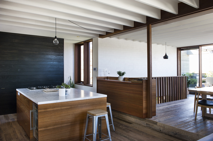 kitchen - looking through to oversized terrace