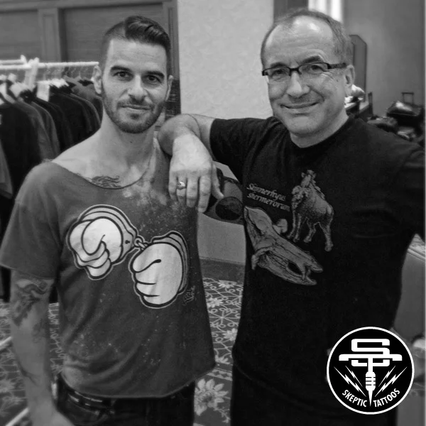 Arlo with Dr. Michael Shermer, the Founding Publisher of Skeptic magazine.