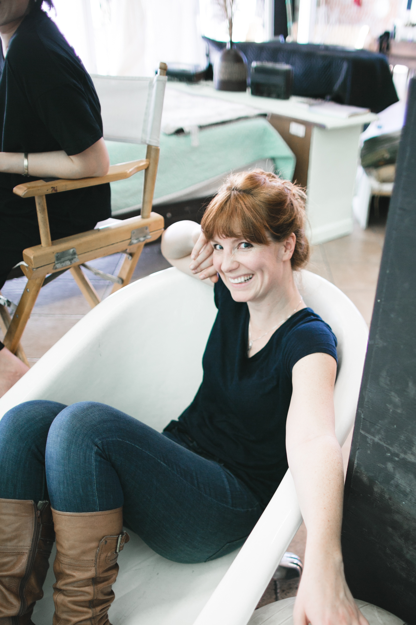 And sometimes, we just chill in tubs. At least Sara does. :)