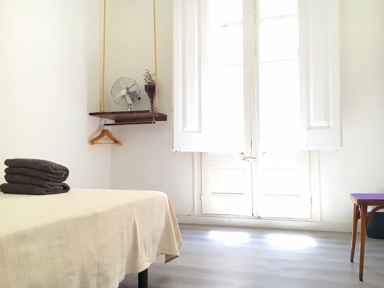 This is a photo of our AirBnB room. Our host took this photo and is a photographer himself. Which is kind of why I picked his spot! :)