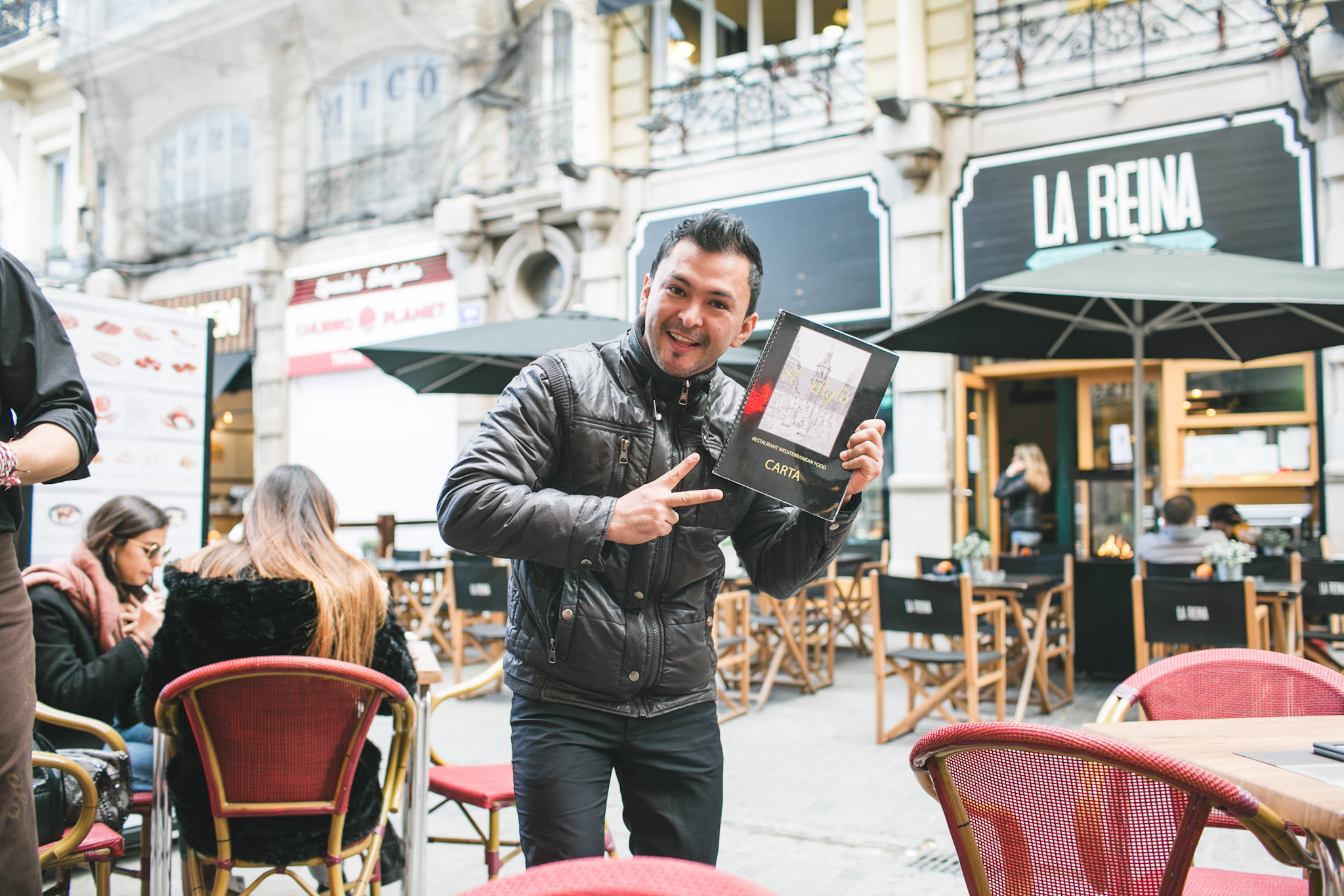 This guy had excellent sales skills and enticed us into this Paella restaurant