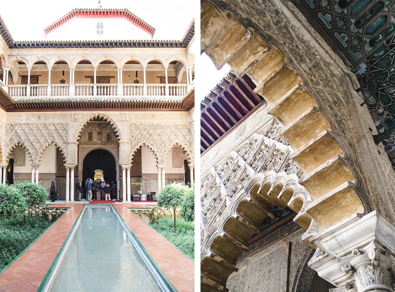 The Real Alcazar! An ancient palace for royals built in the 10th century also Water Gardens of Dorne scene from Game of Thrones.