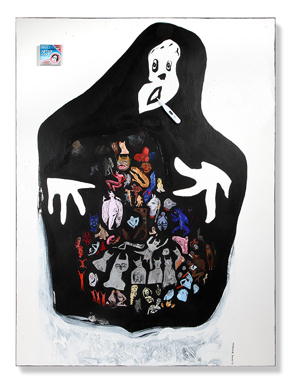 Claire Barrow Do Ghosts Get Flu? Acrylic & mixed media on canvas 2016
