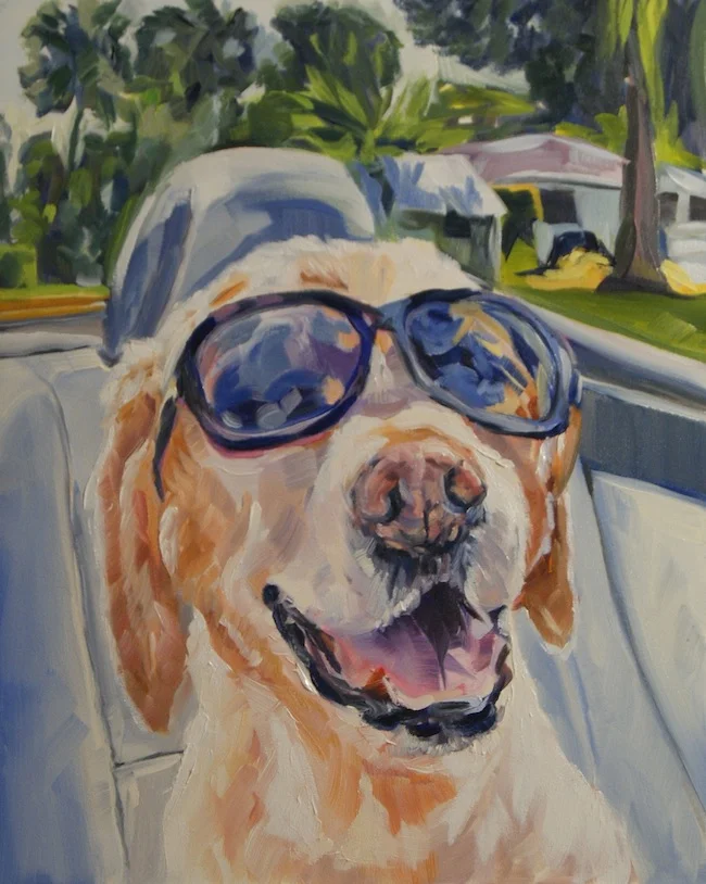  Freedom Rider in a Convertible III, 8 x 10 inches&nbsp; 