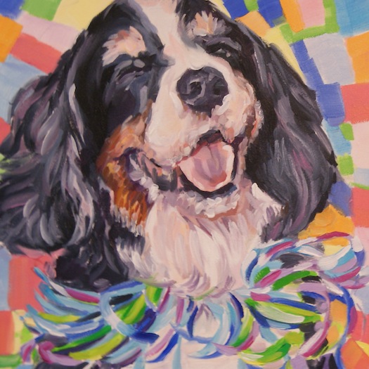  Happy To See Me IIX, 6 x 6 inches, SOLD 