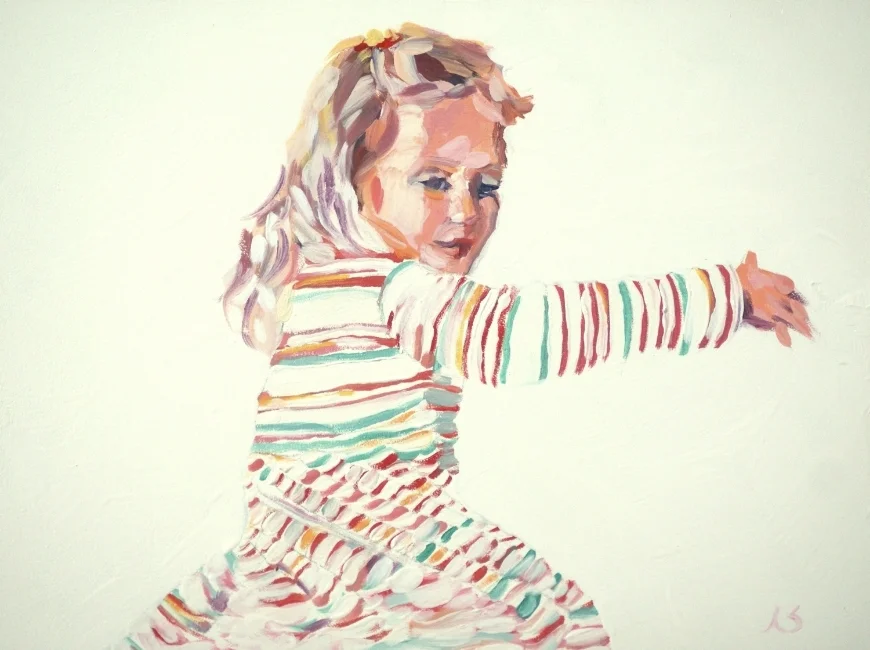  Twirl Girl, 8 x 6 inches&nbsp; 