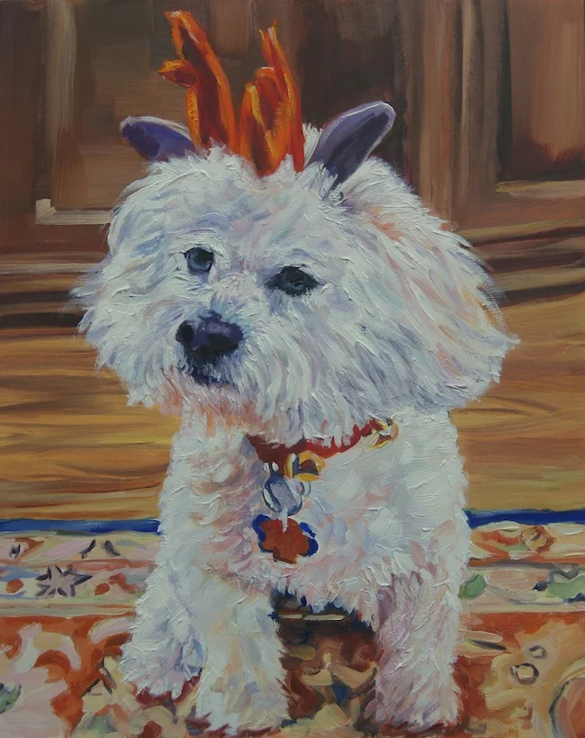 Portrait of Rocky for Christmas Gift