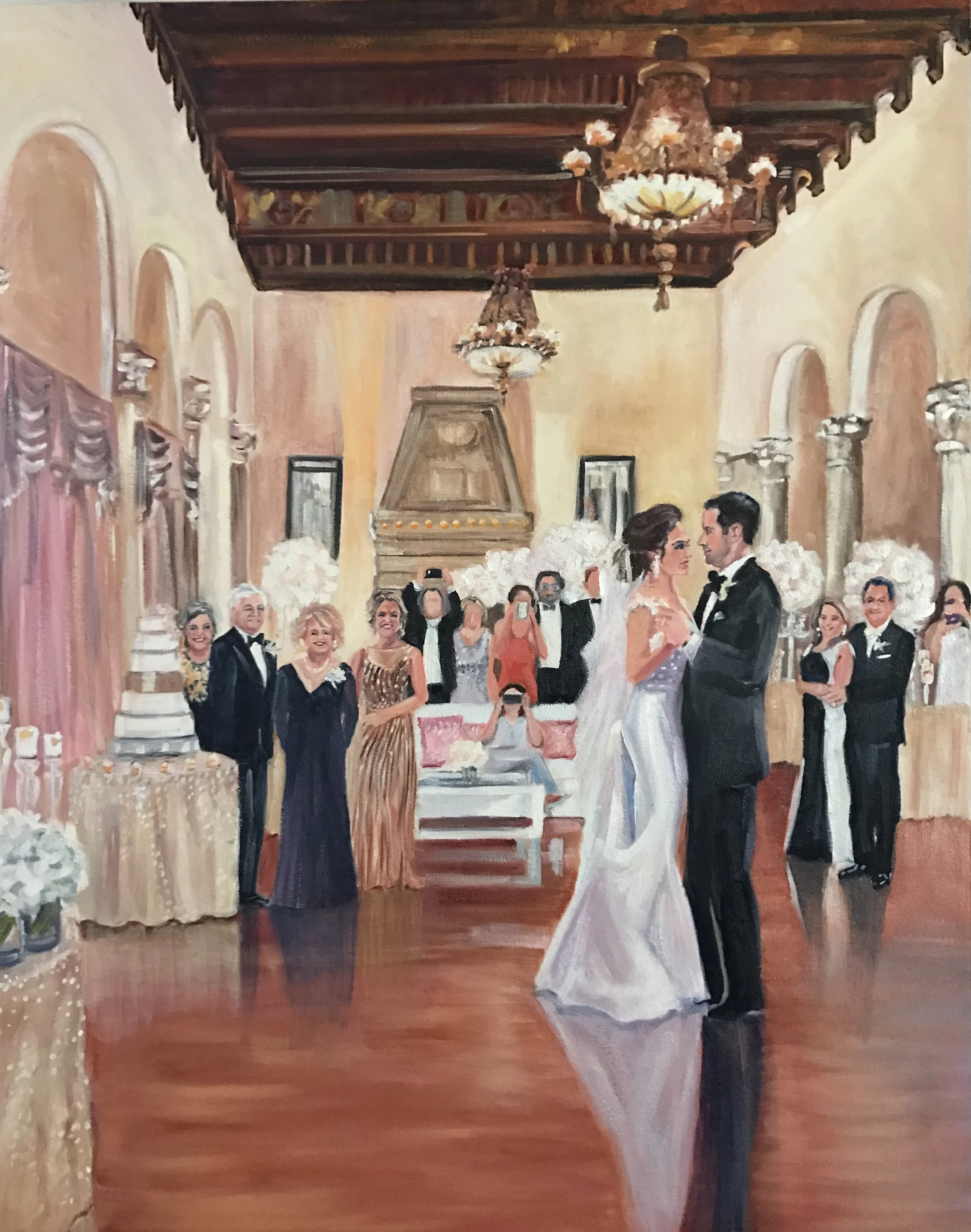 Live Event Painting at Terra and Patrick's Wedding