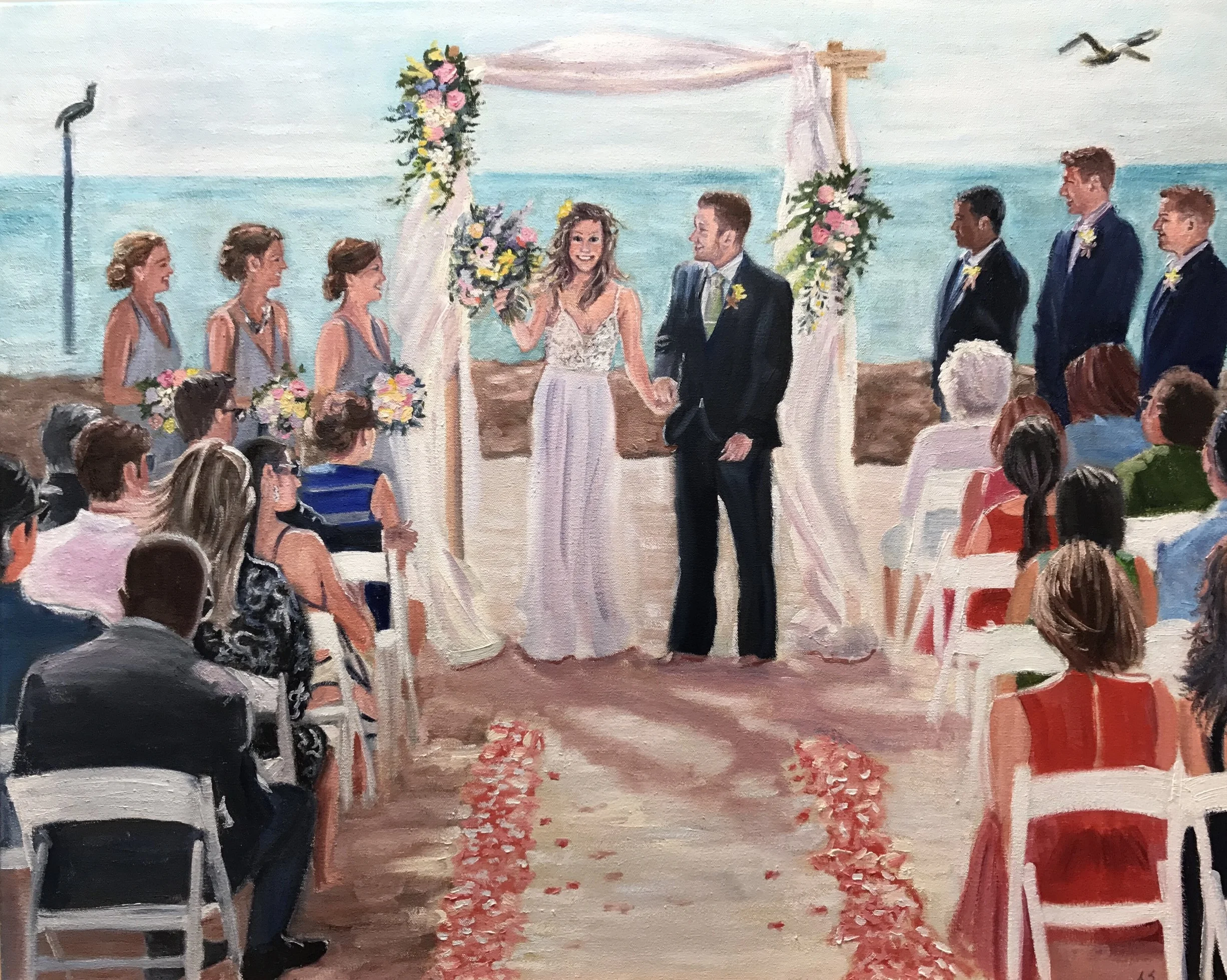 Wedding Portrait of Melanie and Max by Nancy Spielman