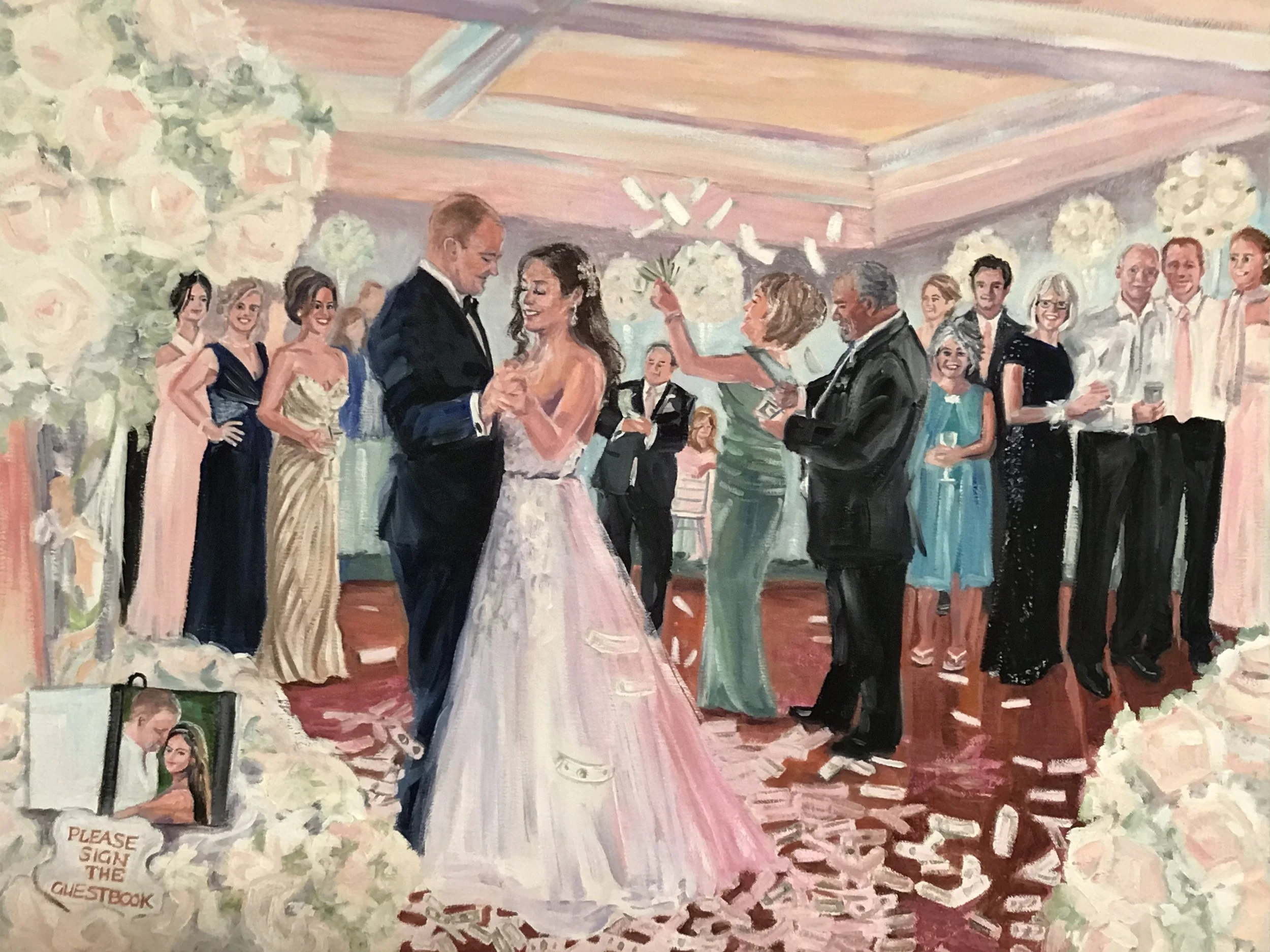 First Dance, Live Event Painting 