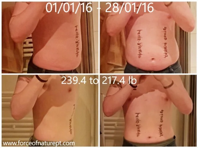 Final Weigh in and I'm down 22ld in 28 days.