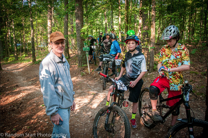 Neil Wagner starting the first stage of the 2016 Big Creek Quick Six Enduro. Turns out, it will be his final race volunteering with RAMBO. Photo Credit: Random Start Photography