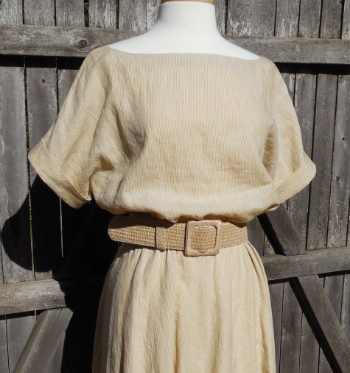 Blouson style bodice with more ease