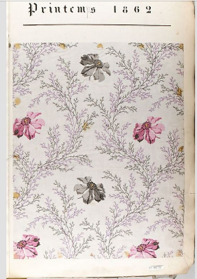 Fabric sample, France 19th century. From Textile Collection, Metropolitan Museum, New York, NY