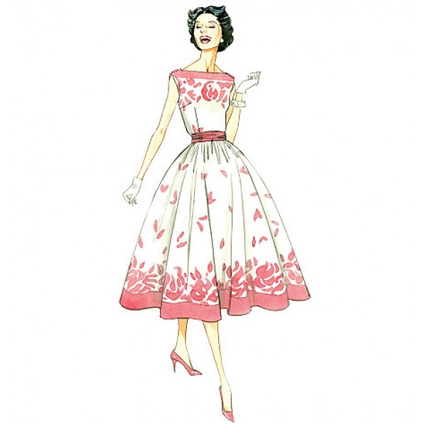 obi sash 1950s party dress pink.jpg