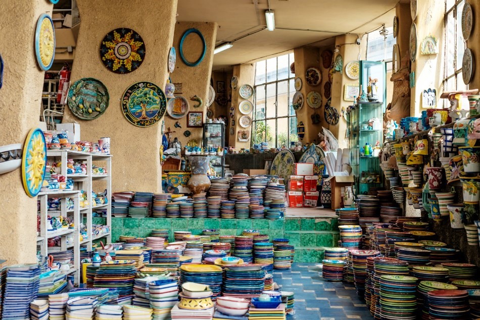 Vietri Sul Mare, Ceramics Shop, Interior