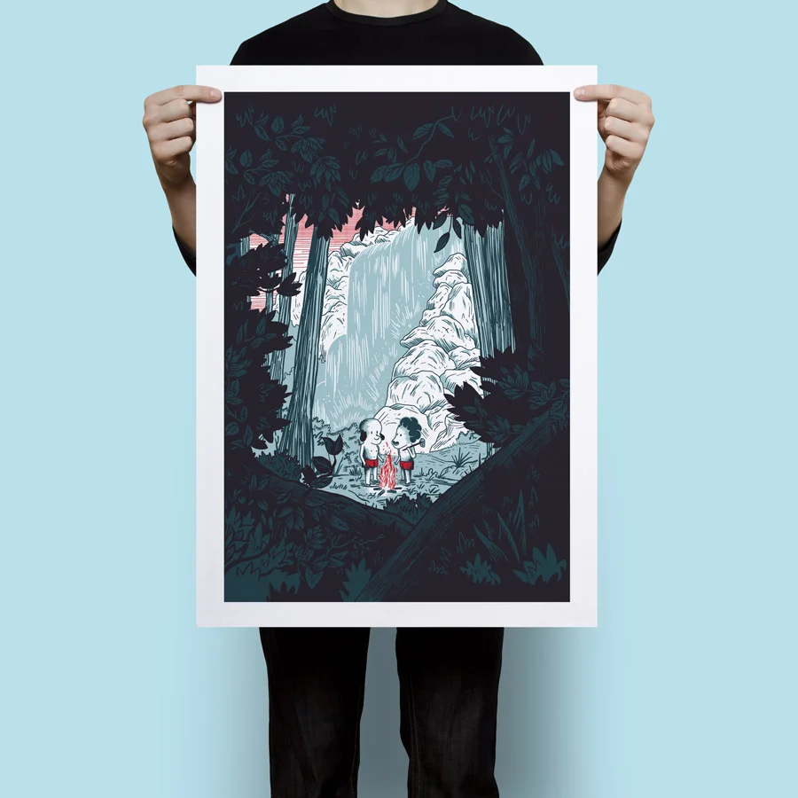 SÉRIGRAPHIE "BOB ET SALLY" -- MATHIAS ARÉGUI -- 40 €