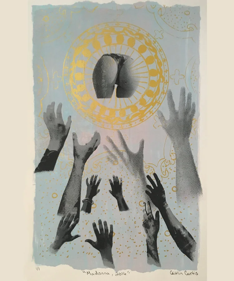 Madonna 2016 Mixed media & screen print 2016
