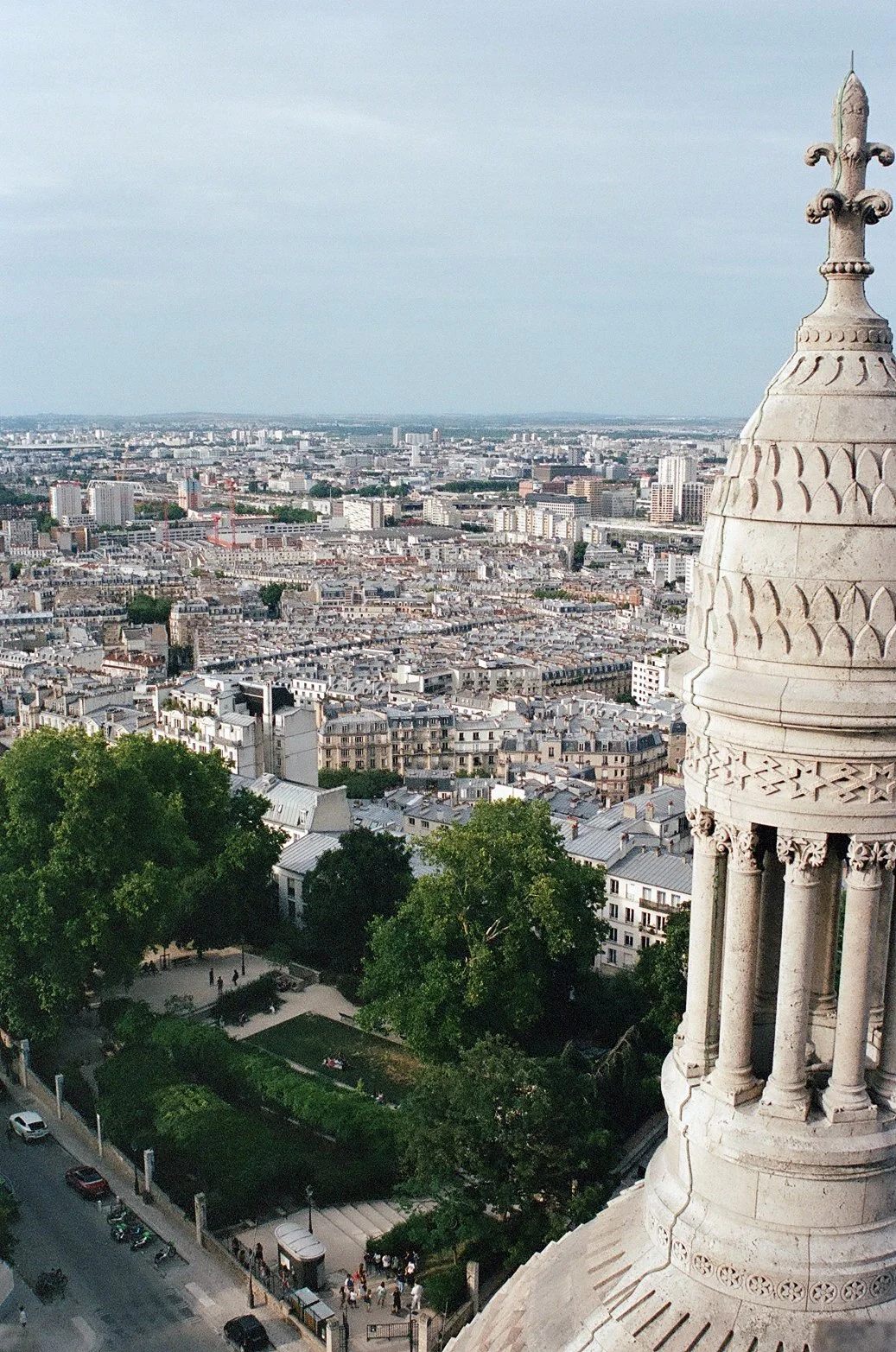 Le vue de Paris depuis le dôme de la Basilique du Sacré-Cœur de Montmartre