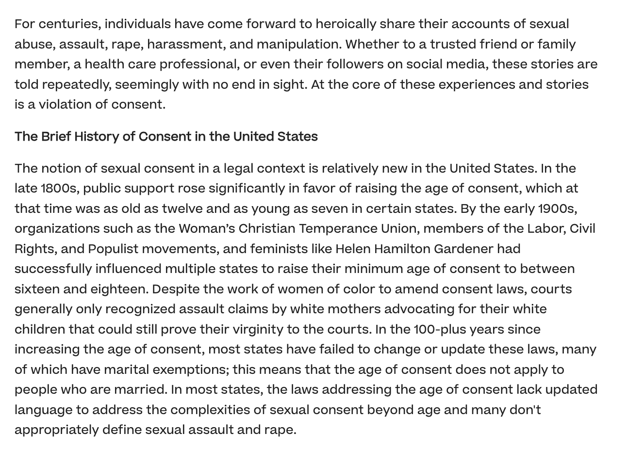 How Does Your State Define Sexual Consent? — CAITIE CURTIS