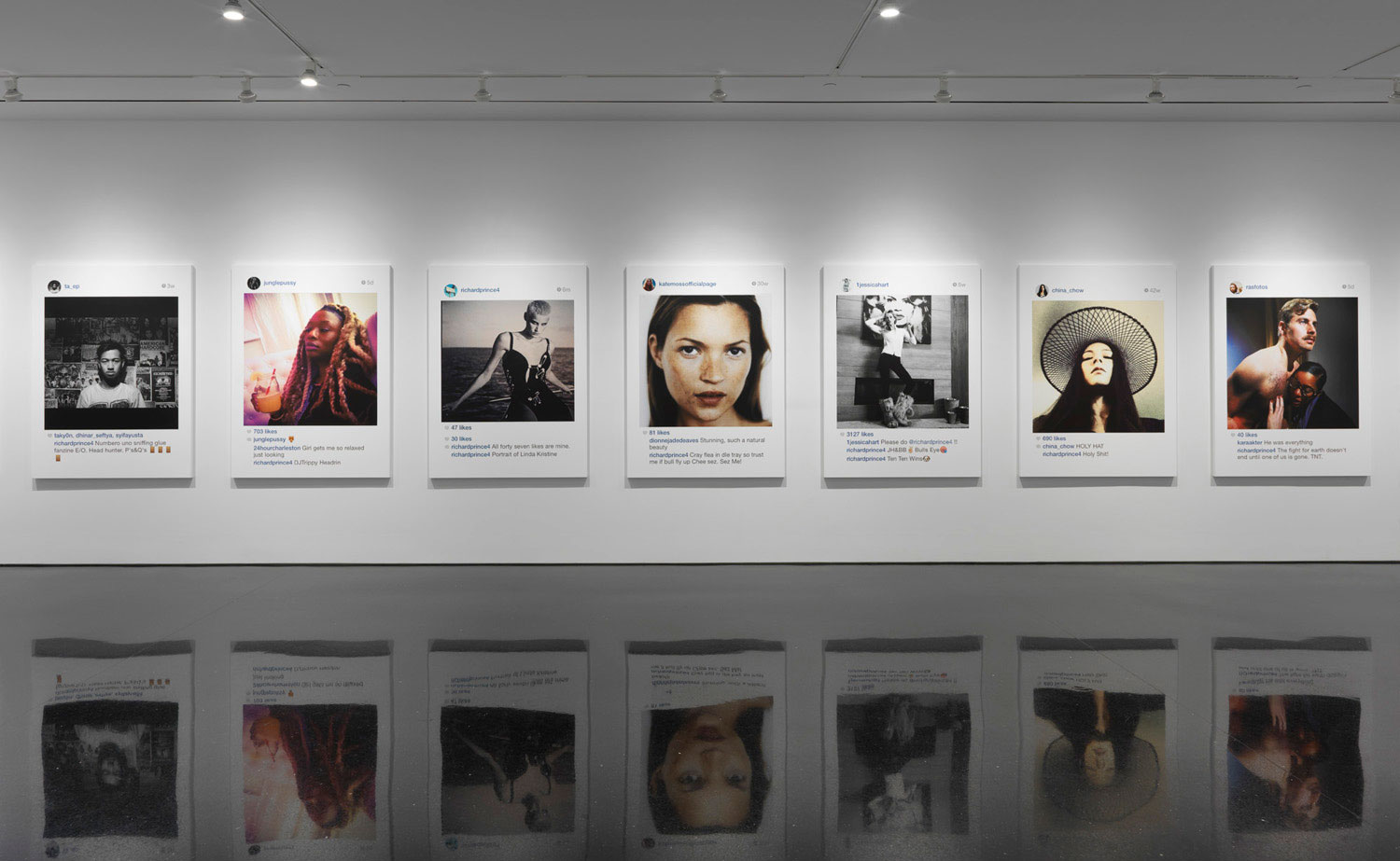 Richard Prince's "New Portraits" at Gagosian Gallery, 2014