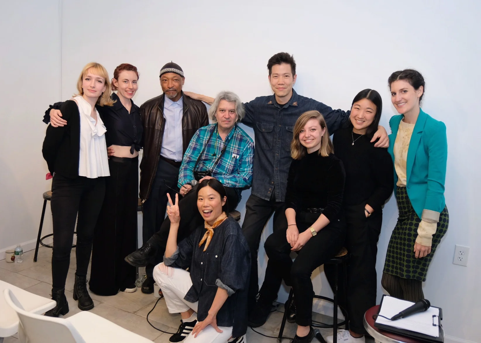 Analog Group Photo! Pictured from left to right: Fiona Veronique, Megan Mack, Lonnie Graham, Geoffrey Berliner, Lanna Apisukh, Justin Lin, Birgit Buchart, Rachel Jun and Sina Basila.