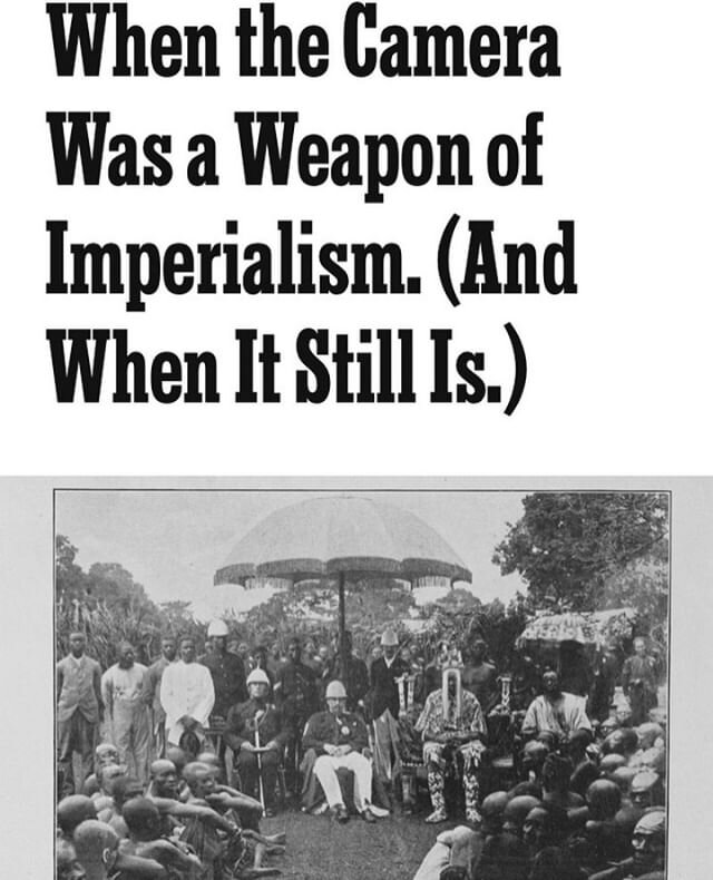 JOIN US TONIGHT (Wed June 24th at 6:30pm on Zoom) for our weekly open photography forum. Today we will use Teju Cole&rsquo;s article &ldquo;When the Camera Was a Weapon of Imperialism. (And When It Still Is.)&rdquo; as our prompt for investigating th