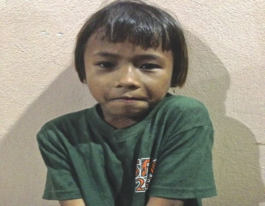 With fear in her eyes and on her dirt smudged face, she asked, "Do you promise" to help and protect us?"