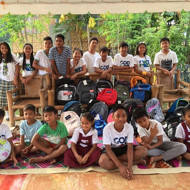 Our Humanility kids thanks the Kind Hearts Project and all the families that provided backpacks and sneakers--see the joyful celebration! #kindheartsproject