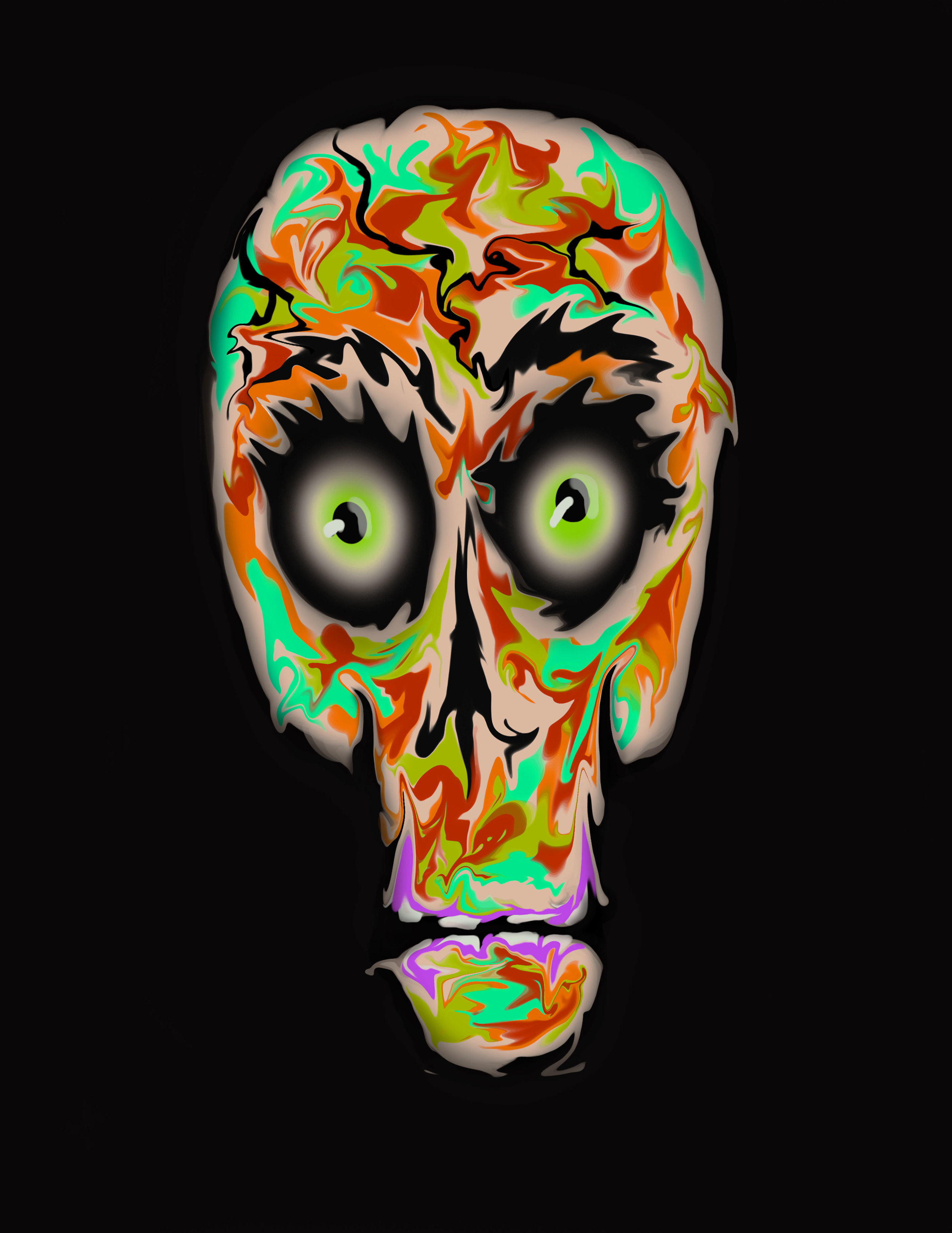 Clown Skull 16