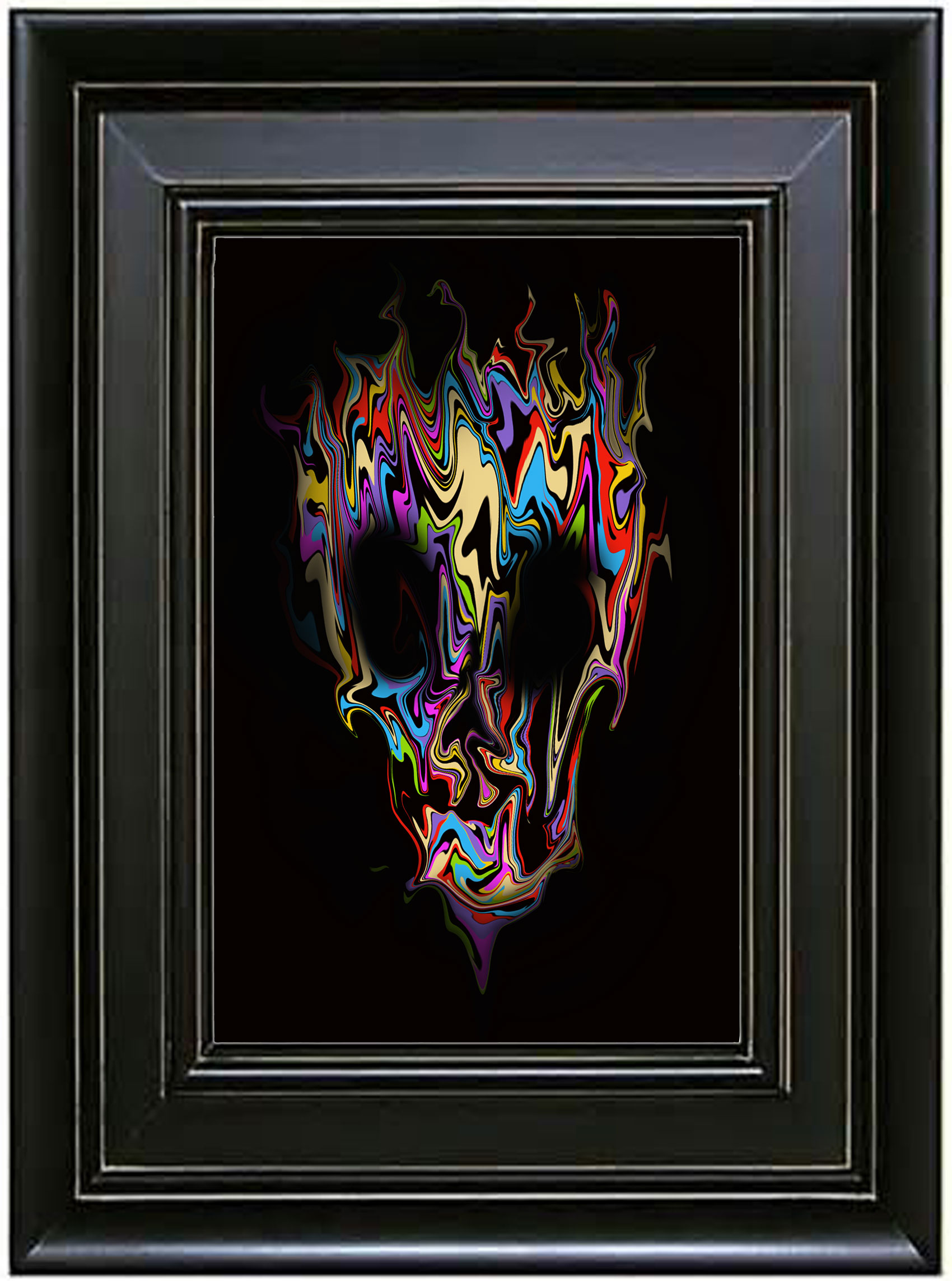 Clown Skull 16 with Sample Frame