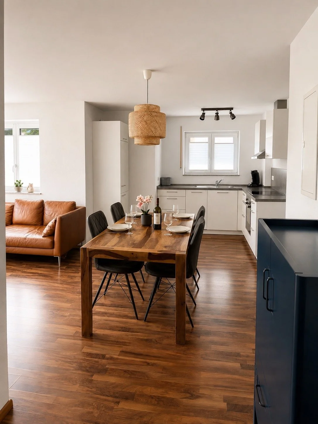 Küche und Esszimmer