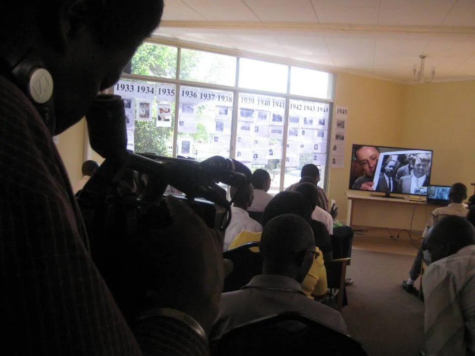 62-EIHR Co-Director Drew Bieter introduces lessons on %22Defenders of Human Rights%22 in partnership with the RFK Center via Skype—at Rwanda- Kigali.jpg