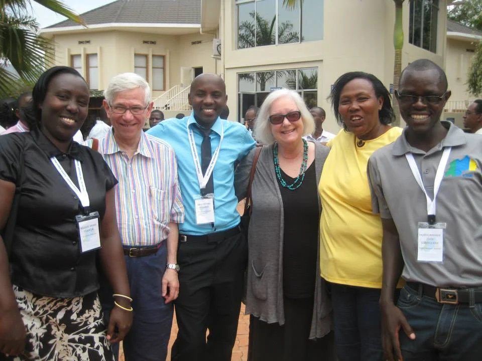 105-Friends new and old prepare to say good-bye after the EIHR 2014 Rwanda Conference—at Rwanda-Kigali.jpg