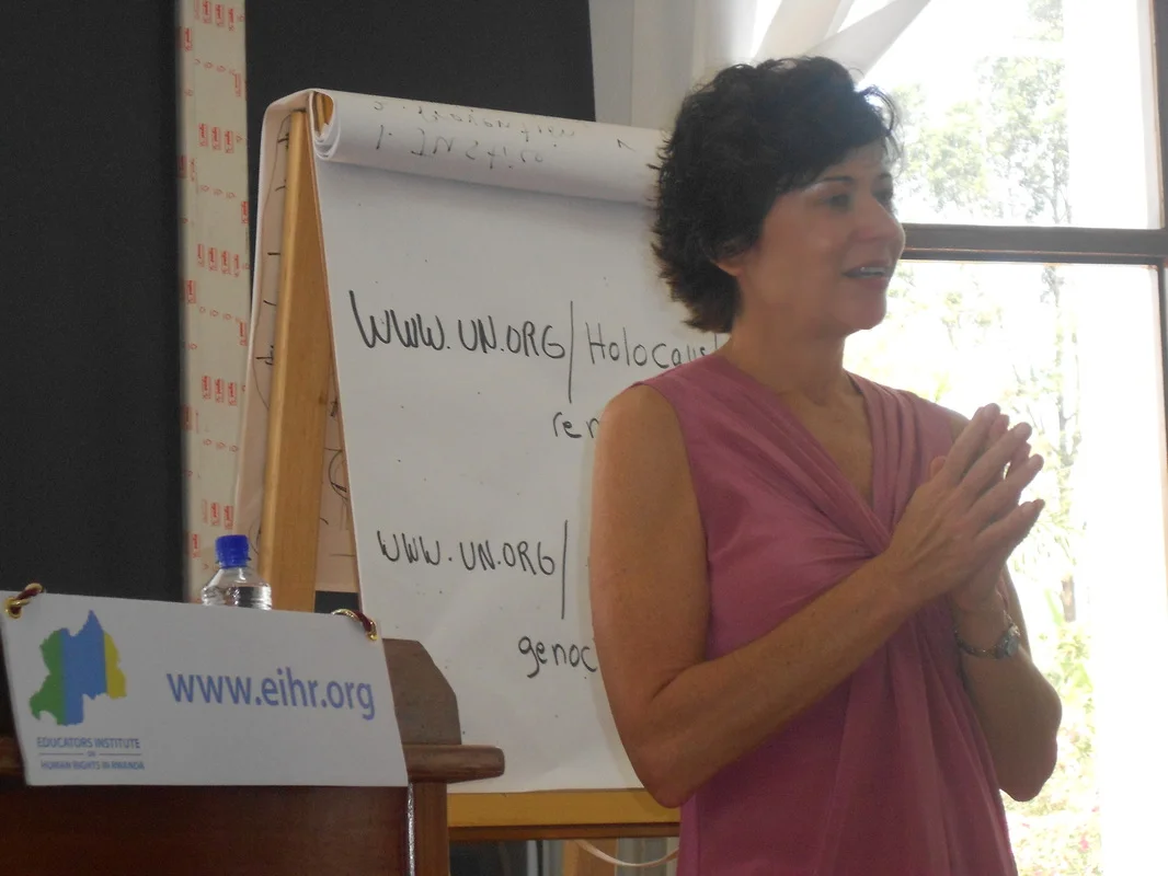 EIHR Kigali 2011-22-Kimberly Mann Manager of the Holocaust and the United Nations Outreach Programme led a session entitled-Learning from Remembrance.jpg