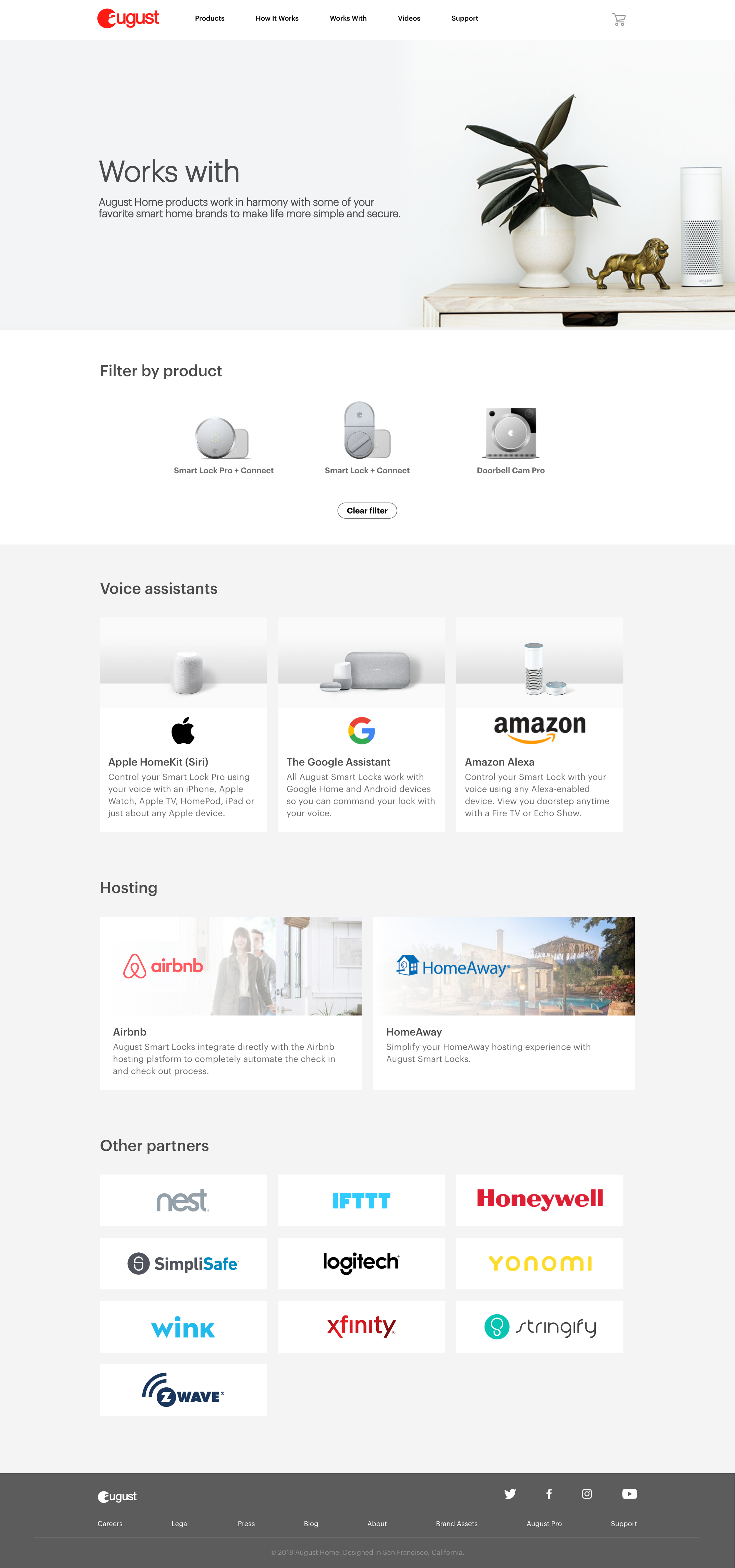 August Site redesign - Interior Page
