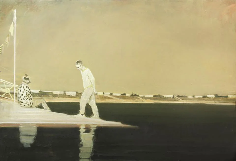 »Talsperre« · 130 x 190 cm / 51 1/4 x 74 3/4 in · oil on wood · 2012