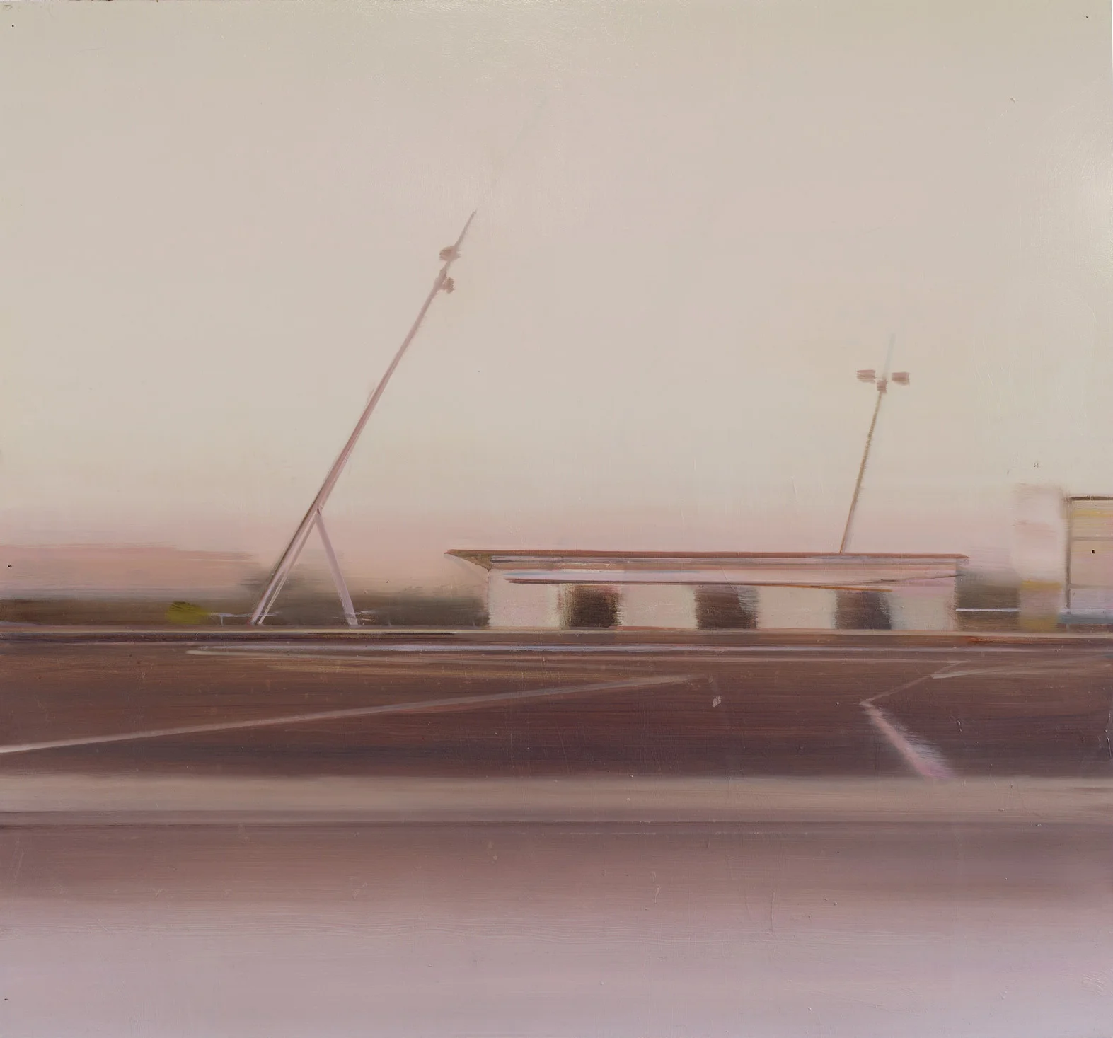 »Sportplatz« · 94 x 100 cm / 37 x 39 1/3 in · oil on wood · 2015