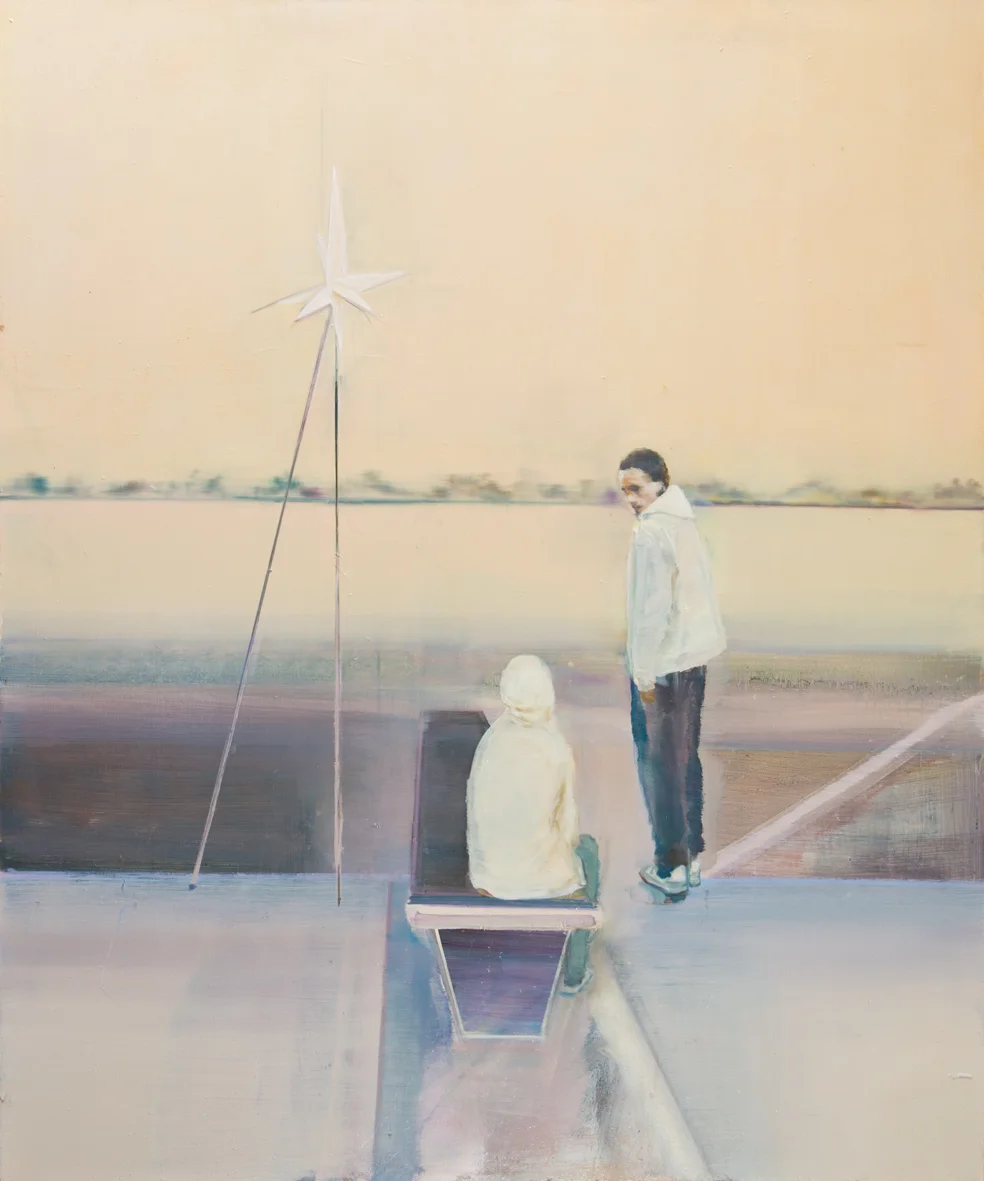 »An der Elbe« · 166 x 140 cm · Öl auf MDF · 2015