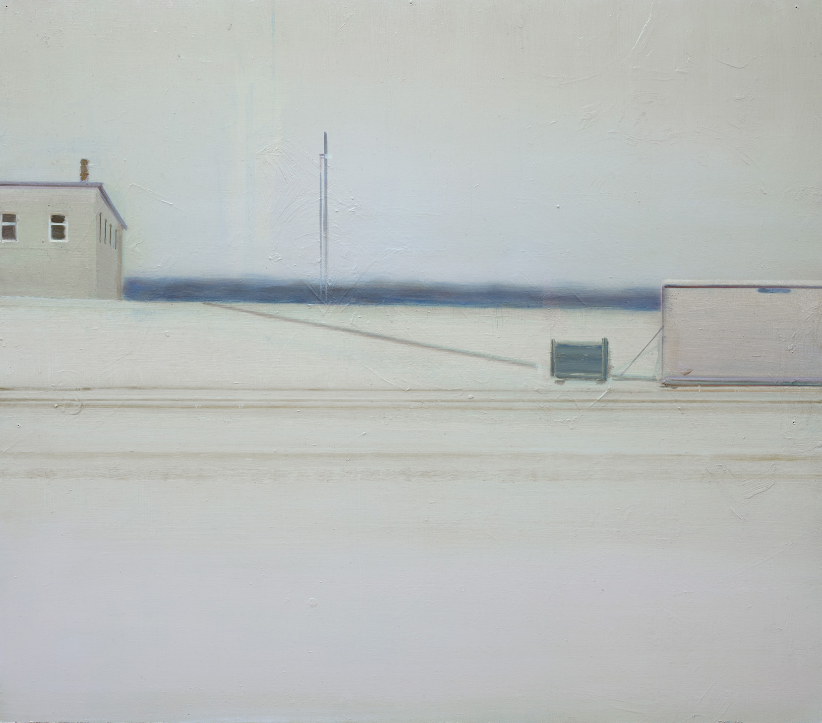 »Bahndamm« · 88 x 100 cm · Öl auf MDF · 2015