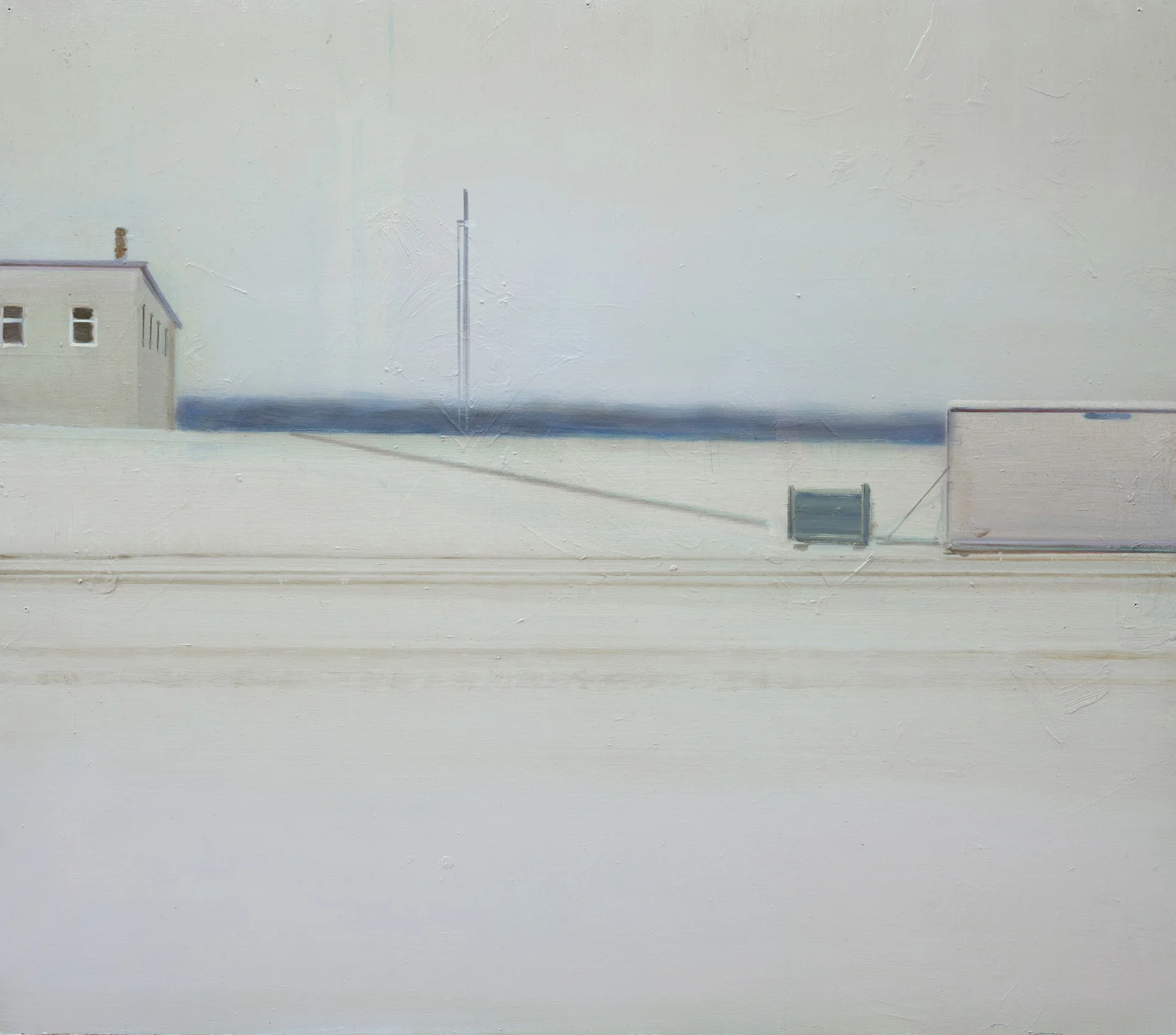 »Bahndamm« · 88 x 100 cm · Öl auf MDF · 2015