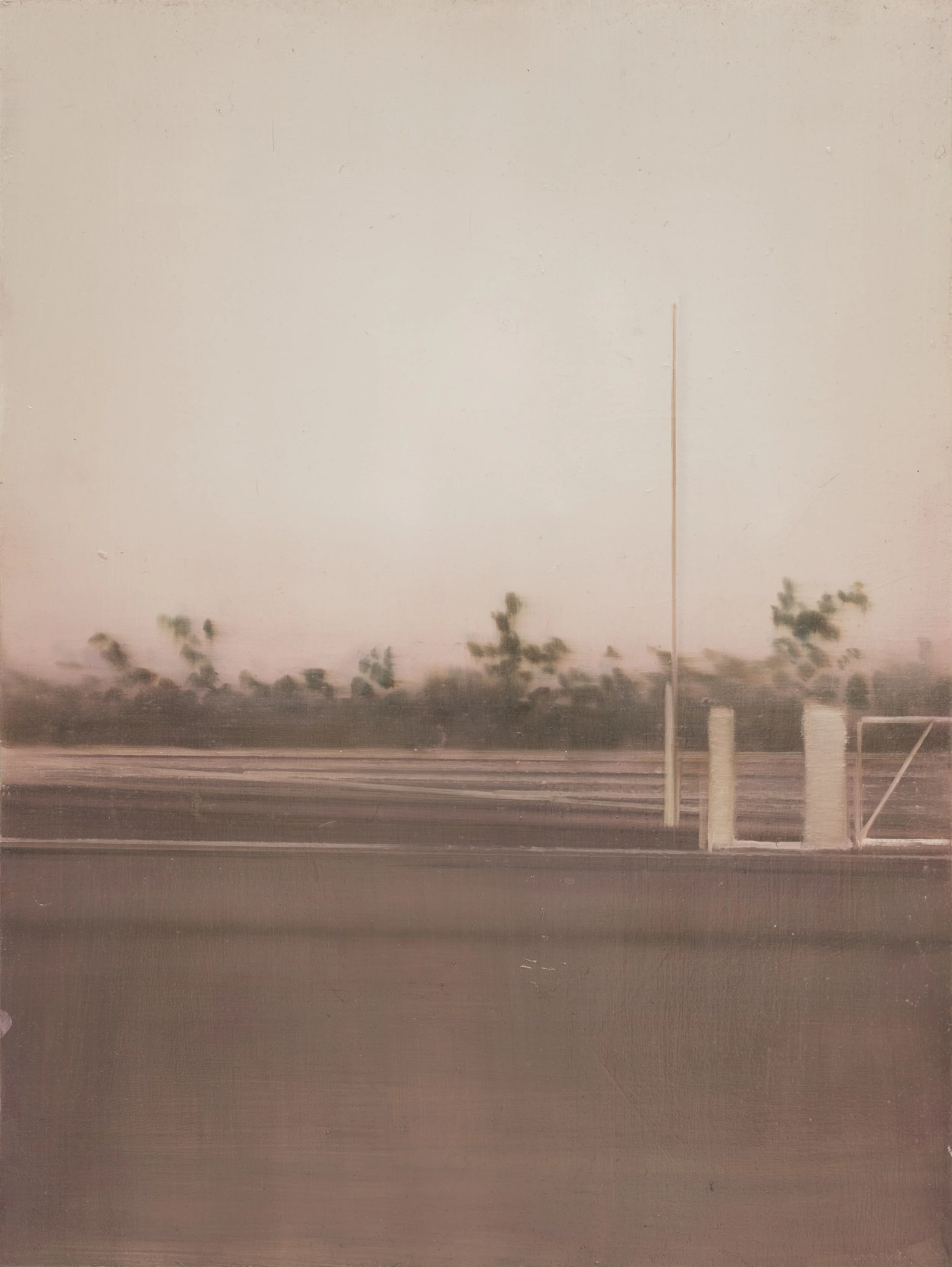 »Rennbahn« · 80 x 60 cm / 31 1/2 x 23 2/3 in · oil on wood · 2016