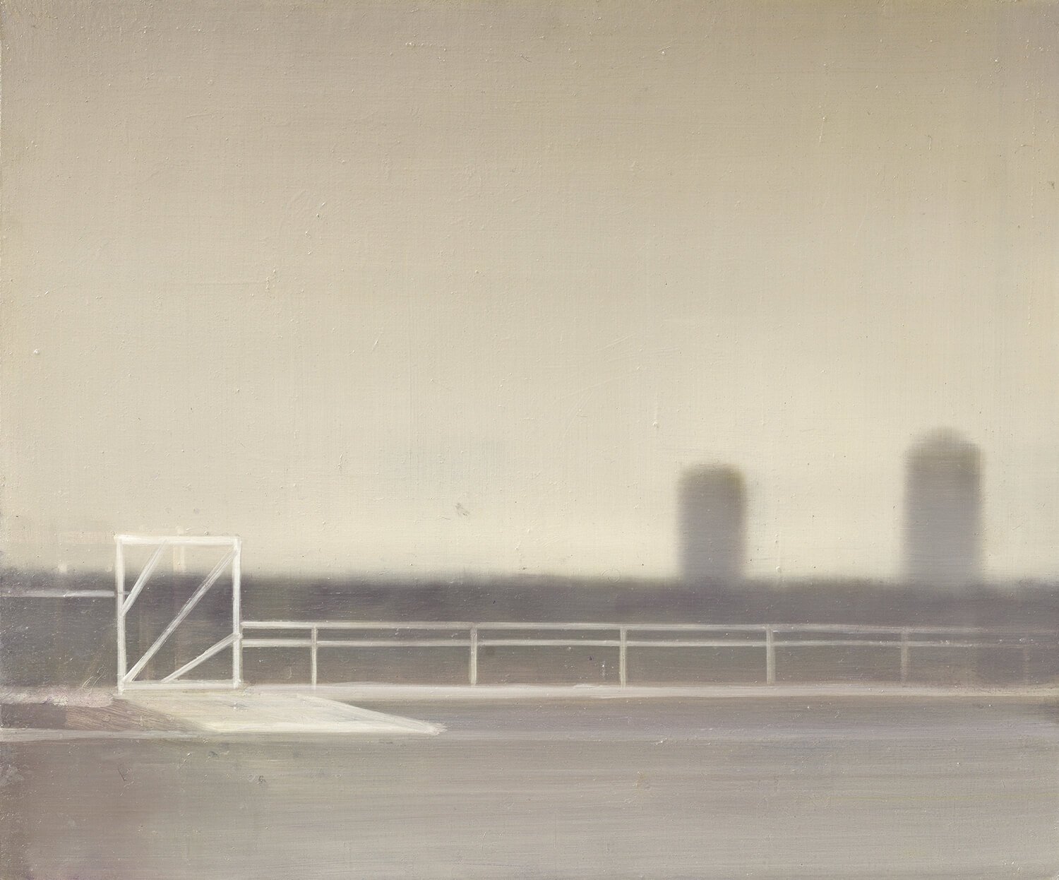»Straße bei Gorbitz« · 50 x 60 cm · Öl auf Holz · 2022