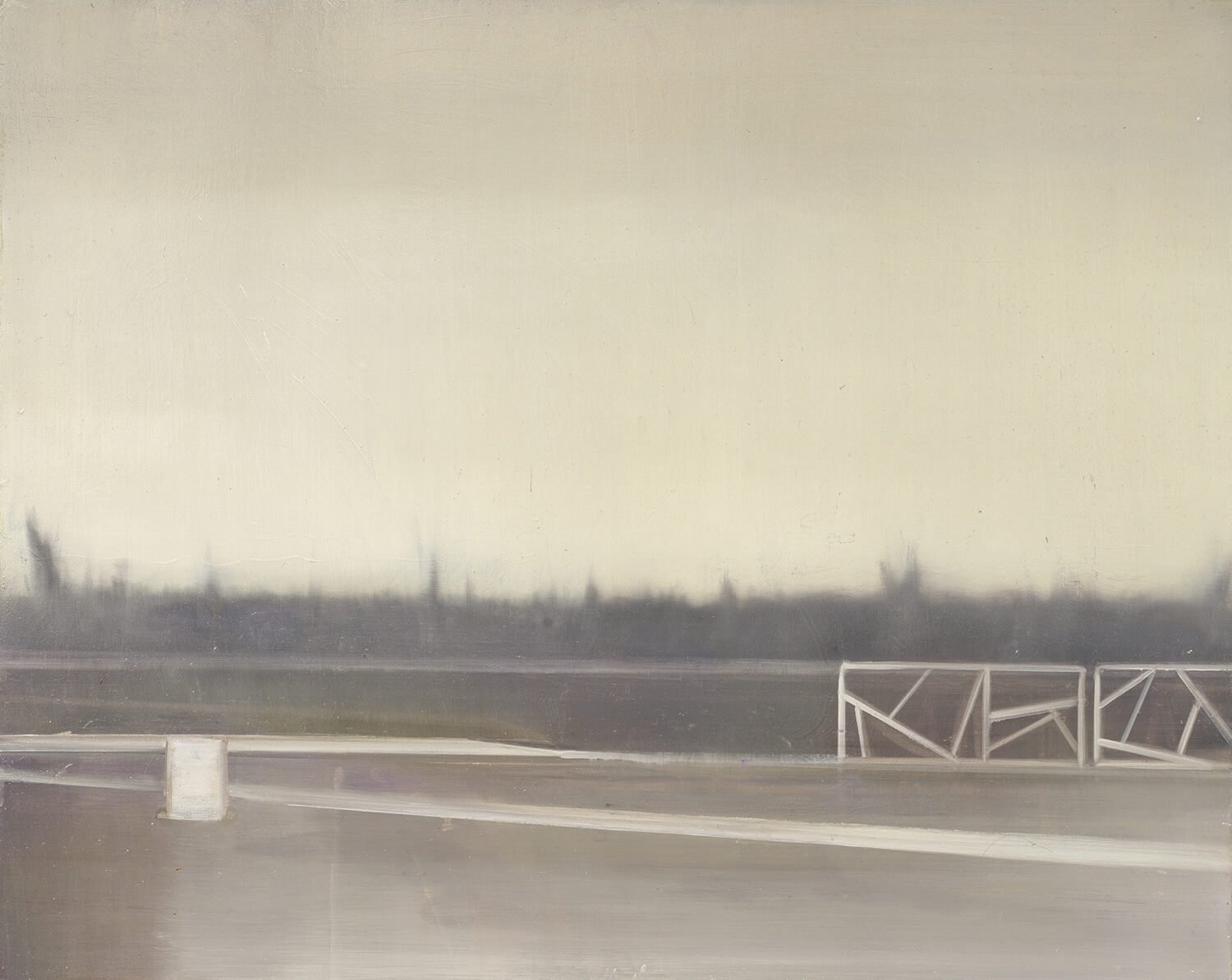 »Uferweg« · 80 x 100 cm · Öl auf Holz · 2022