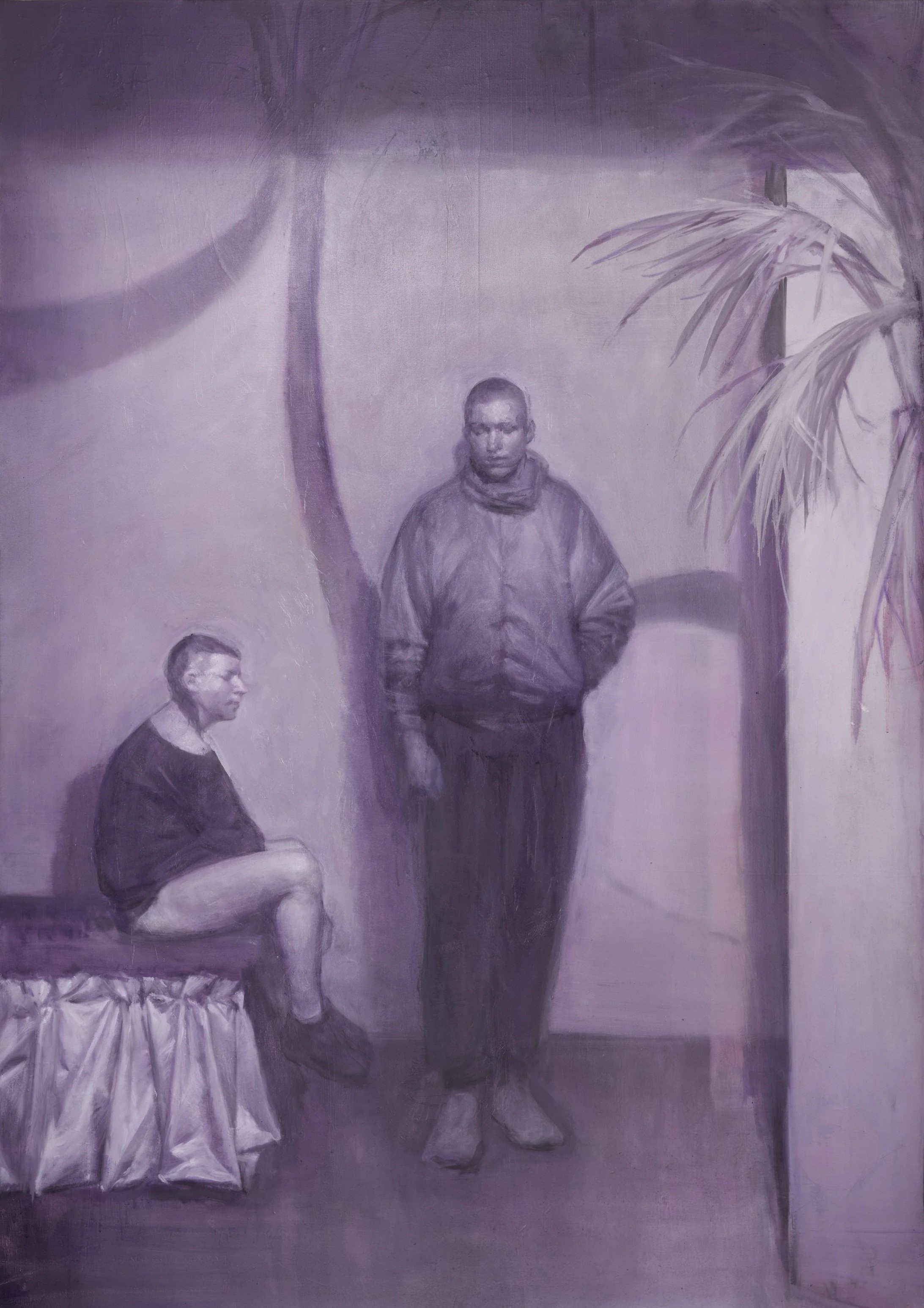 »Nachtbild« · 160 × 120cm · Öl auf Leinwand · 2025